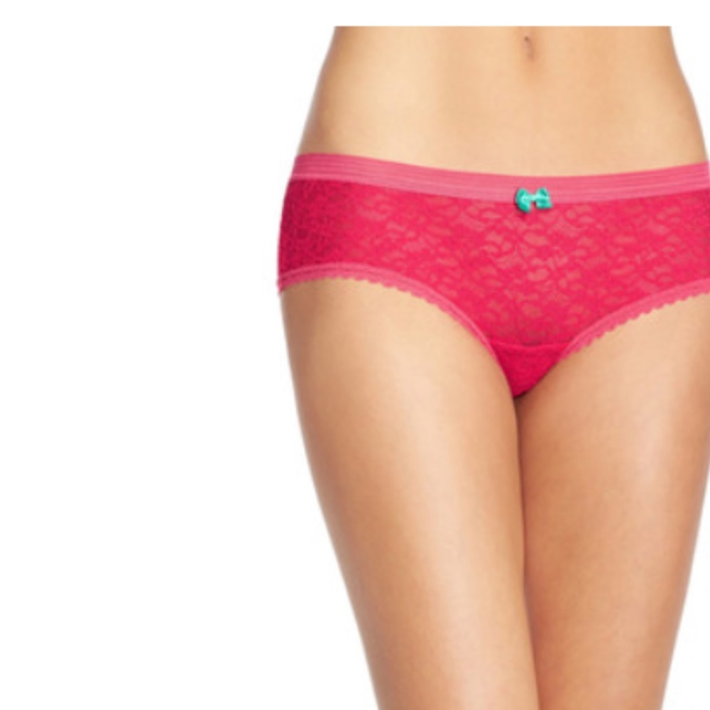 NWT- 3 pack- Kensie Rhea Lace Boyshort, Rose, Medium